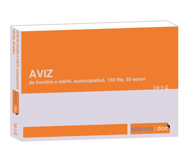 Aviz însoțire marfă A5 SILENCE® — Tipografia Vega