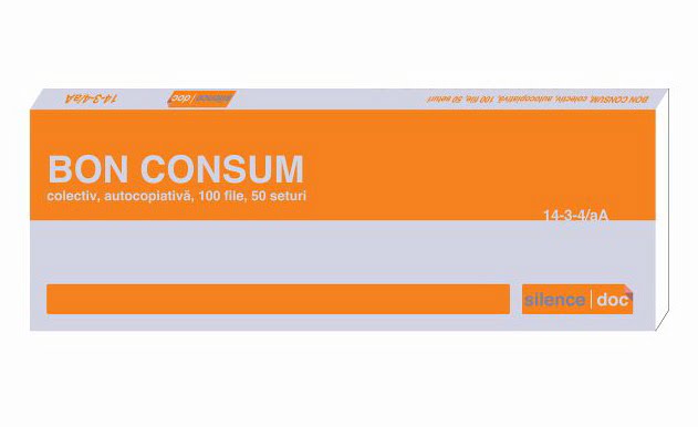 Bon consum colectiv autocopiativ A5 SILENCE® — Tipografia Vega
