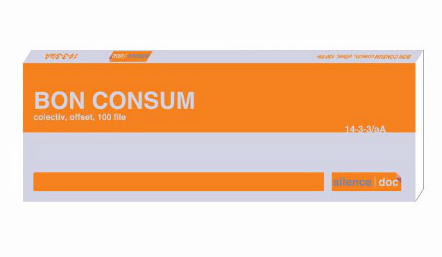 Bon consum colectiv A5 SILENCE® — Tipografia Vega