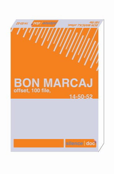 Bon marcaj A6 SILENCE® — Tipografia Vega
