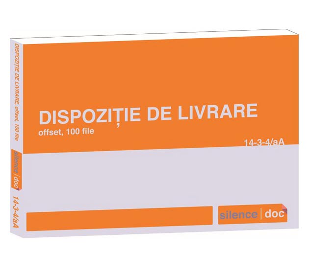 Dispoziție de livrare A5 SILENCE® — Tipografia Vega
