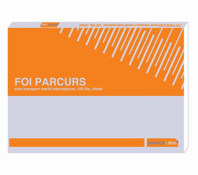 Foaie de parcurs auto, transport marfă internațional A4 SILENCE® — Tipografia Vega