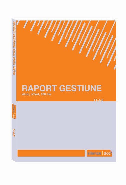 Raport de gestiune zilnic A4 SILENCE® — Tipografia Vega