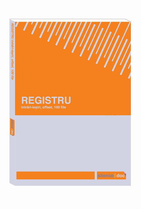 Registru intrări-ieșiri A4 SILENCE® — Tipografia Vega