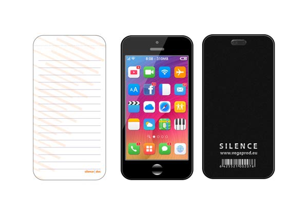 Bloc notes 60 file, format smartphone — Tipografia Vega