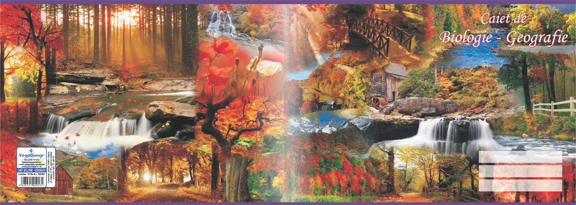 Caiet geografie-biologie 17×24 cm, 16 file — Tipografia Vega