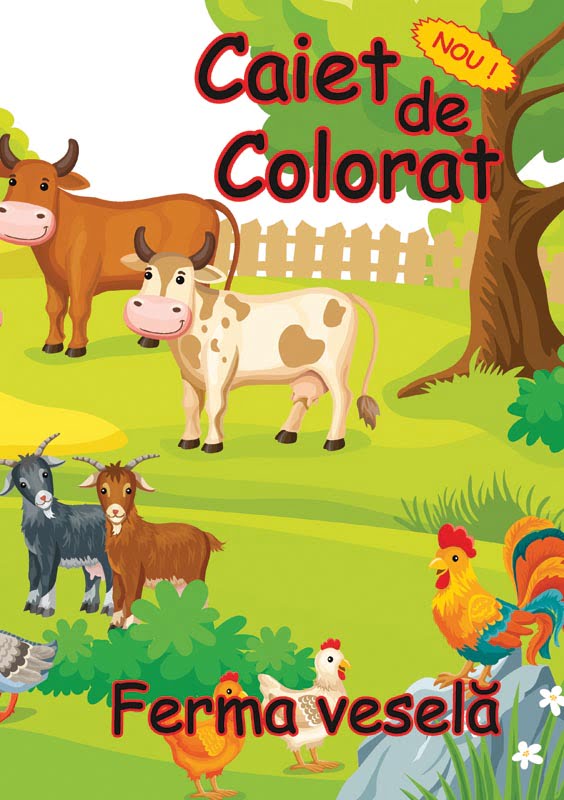 Caiet de colorat A4 — Tipografia Vega