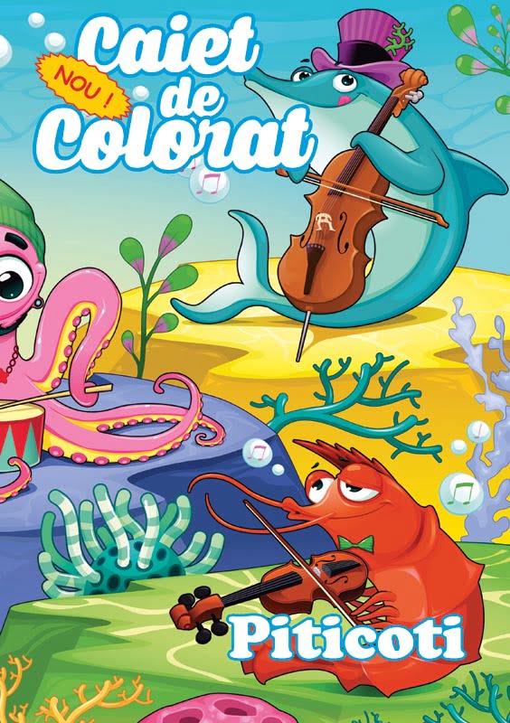 Caiet de colorat A4 — detaliu 2