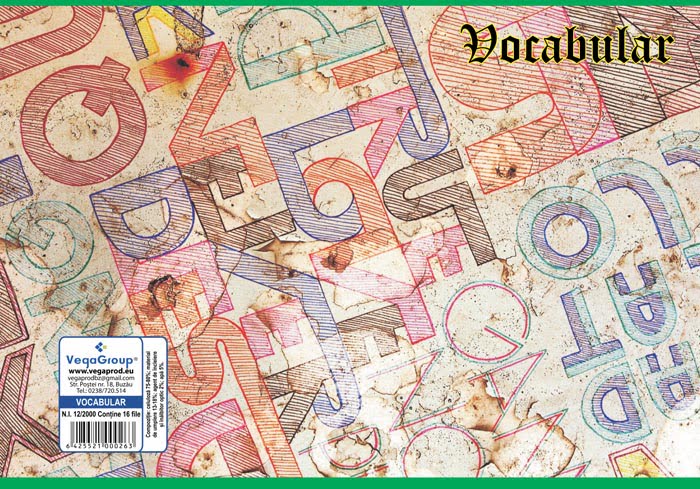 Caiet vocabular 17×24 cm, 16 file — detaliu 4