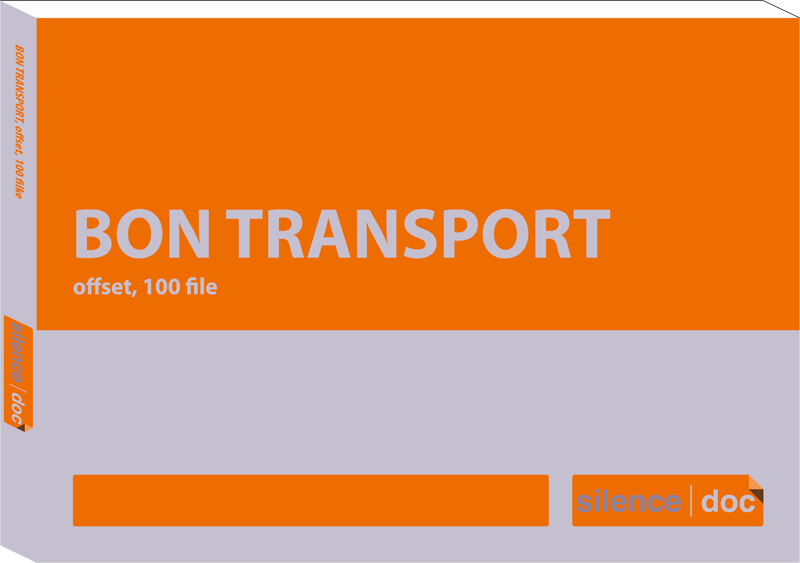 Bon transport A5 SILENCE® — Tipografia Vega