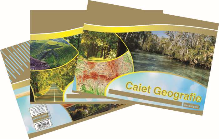 Caiet geografie 17×24 cm, 24 file SILENCE® — Tipografia Vega