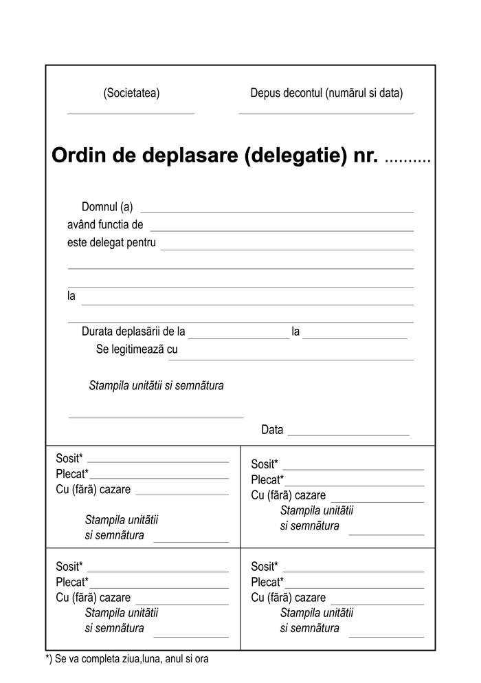 Ordin de deplasare A5 SILENCE® — detaliu 2