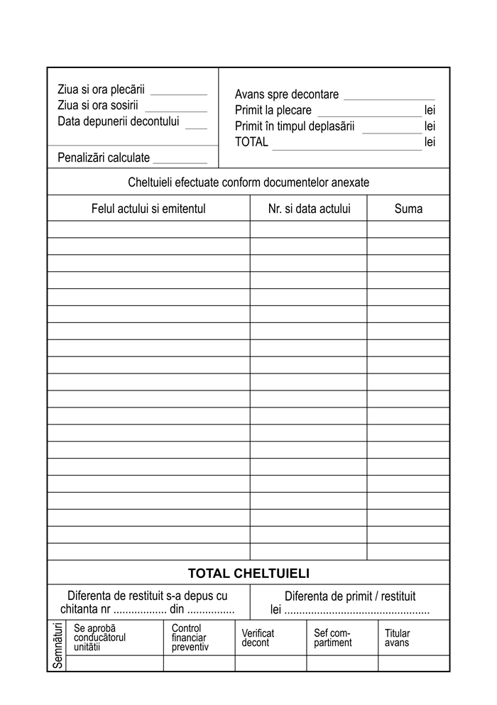 Ordin de deplasare A5 SILENCE® — detaliu 3