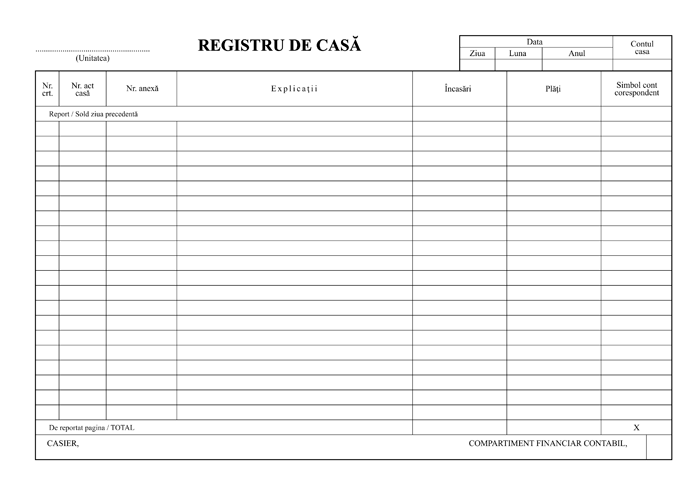 Registru de casă autocopiativ A4 SILENCE® — detaliu 2