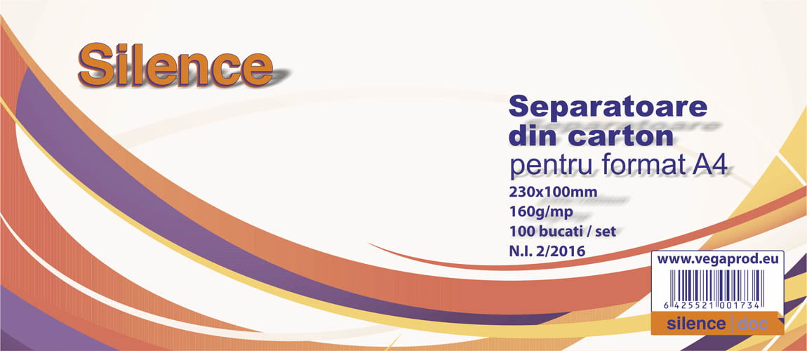 Separatoare biblioraft, 100 buc./set — Tipografia Vega